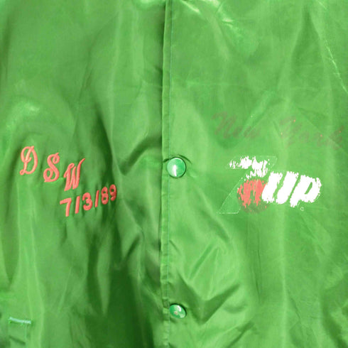 チョークライン Chalk Line 7up 企業ロゴプリントナイロンスタジャン メンズ XL
