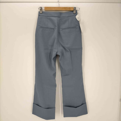 アストラット ASTRAET スソダブルハイウエストパンツ ワイド センタープレス ジッパーフライ ウール レディース JPN:0