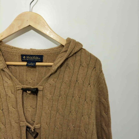ブルックスブラザーズ BROOKS BROTHERS ラムウール ケーブルフーディーニット レディース M
