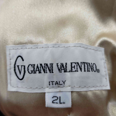 ジャンニヴァレンティノ GIANNI VALENTINO ピックレザーコート レディース 2L