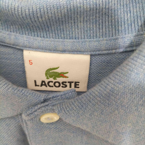 ラコステ LACOSTE 鹿の子 フロント刺繍ポロシャツ メンズ 5