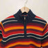 トミーヒルフィガー TOMMY HILFIGER ボトルネック マルチボーダーハーフジップニット メンズ import:S