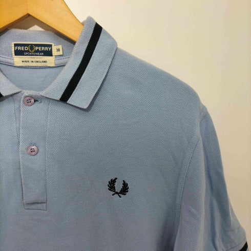 フレッドペリー FRED PERRY 80~90s MADE IN ENGLAND ワンポイントロゴ 鹿の子ポロシャツ メンズ UK:38