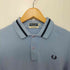 フレッドペリー FRED PERRY 80~90s MADE IN ENGLAND ワンポイントロゴ 鹿の子ポロシャツ メンズ UK:38
