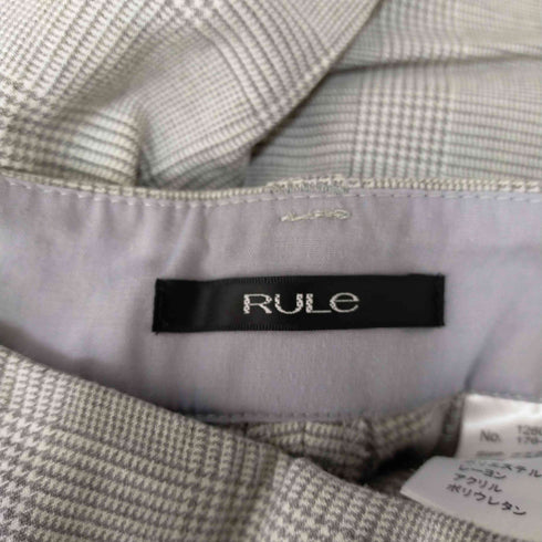 ルール RULe グレンチェックテーパードパンツ レディース W67