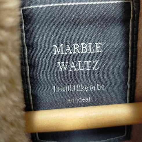 マーブルワルツ MARBLE WALTS フェイクムートンコート ボア フード レディース import:M
