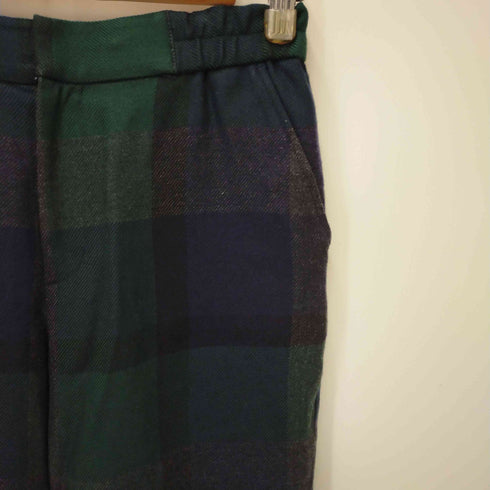 ブルーレーベルクレストブリッジ BLUE LABEL CRESTBRIDGE チェック柄テーパードパンツ レディース 38