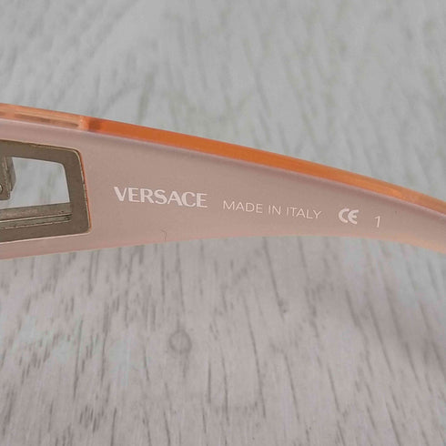 ヴェルサーチ VERSACE オレンジレンズ オレンジフレームデザインテンプル サングラス メンズ