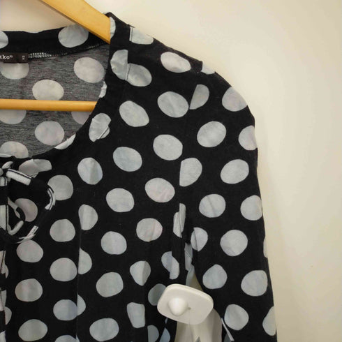 マリメッコ marimekko ドット柄七分袖カットソー レディース XS