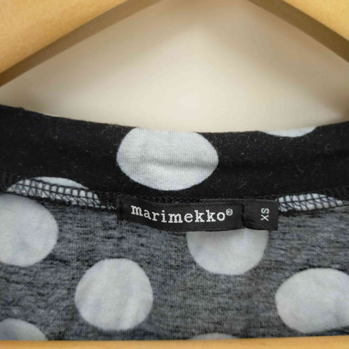 マリメッコ marimekko ドット柄七分袖カットソー レディース XS