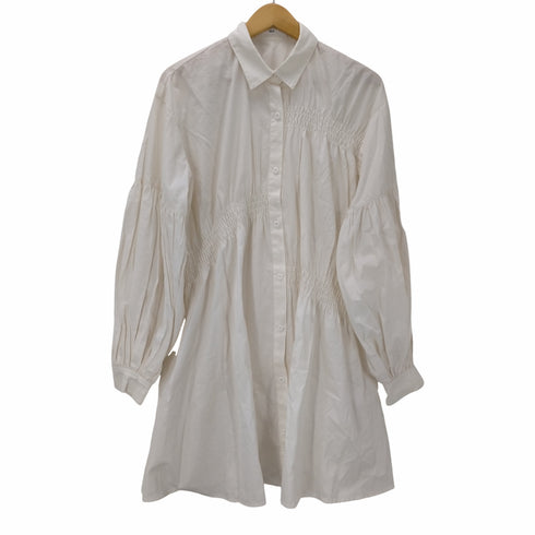 スライ SLY SHIRRING VOLUME SH ワンピース シャツワンピース ミニ 長袖 シャーリング ボリュームスリーブ レディース US:0-2