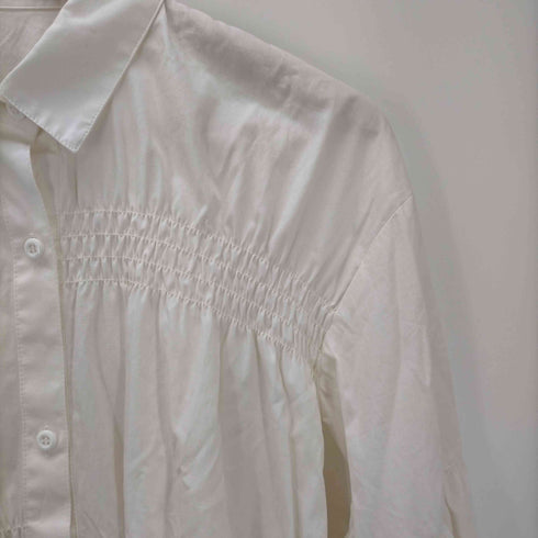 スライ SLY SHIRRING VOLUME SH ワンピース シャツワンピース ミニ 長袖 シャーリング ボリュームスリーブ レディース US:0-2