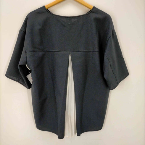 エレンディーク ELENDEEK LAST BACK PLEATS BL ラスト バック プリーツ ブラウス Vネック 七分袖 レディース FREE