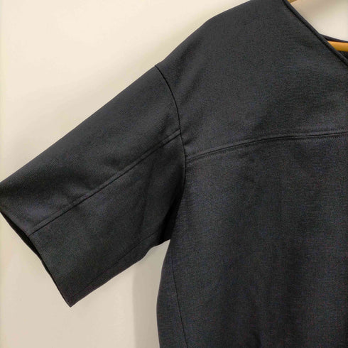 エレンディーク ELENDEEK LAST BACK PLEATS BL ラスト バック プリーツ ブラウス Vネック 七分袖 レディース FREE