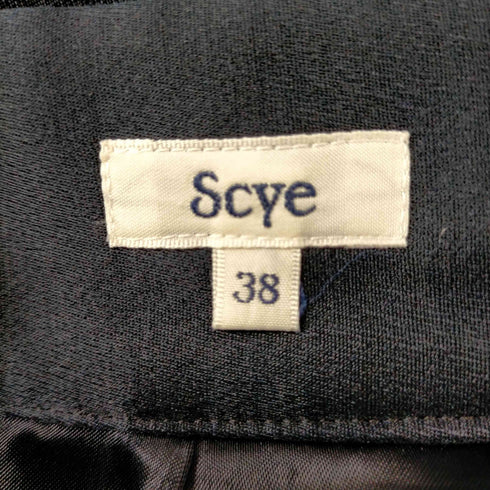 サイ SCYE SCYE ウールシルクスカート ミニ フレア タック バックジップ レディース JPN:38