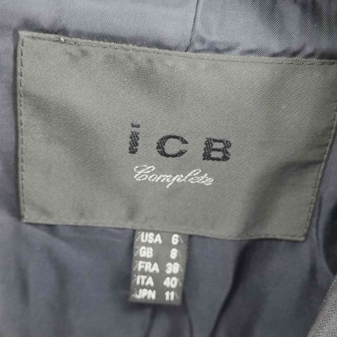アイシービー ICB Bahariye テーラードジャケット ストライプ 1B 総裏地 レディース 11