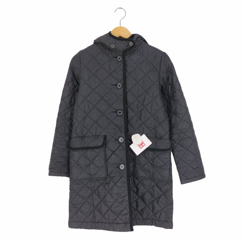 トラディショナルウェザーウェア Traditional Weatherwear 裏地レオパード フーデッドキルティングコート レディース 34