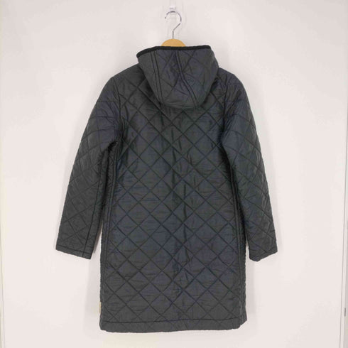 トラディショナルウェザーウェア Traditional Weatherwear 裏地レオパード フーデッドキルティングコート レディース 34