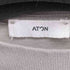 エイトン ATON FRESCA PLATE OVERSIZED LONG SLEEVE T-SHIRT Tシャツ 長袖 無地 コットン メンズ 02