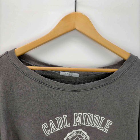 キャラクス CALUX CADL COLLEGE WIDE スウェットカットソー レディース ONE SIZE