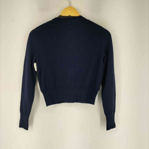 ブルックスブラザーズ BROOKS BROTHERS モチーフ ニット カーディガン 長袖 レース クルーネック レディース JPN:XS