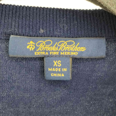 ブルックスブラザーズ BROOKS BROTHERS モチーフ ニット カーディガン 長袖 レース クルーネック レディース JPN:XS
