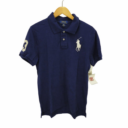 ポロラルフローレン POLO RALPH LAUREN ビックポニー刺繍鹿の子ポロシャツ メンズ XL