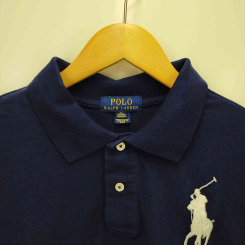 ポロラルフローレン POLO RALPH LAUREN ビックポニー刺繍鹿の子ポロシャツ メンズ XL
