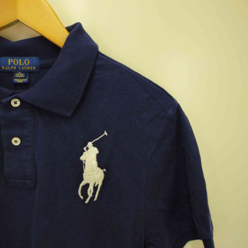ポロラルフローレン POLO RALPH LAUREN ビックポニー刺繍鹿の子ポロシャツ メンズ XL