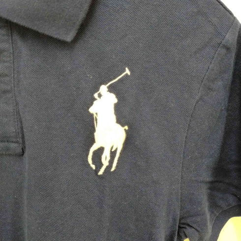 ポロラルフローレン POLO RALPH LAUREN ビックポニー刺繍鹿の子ポロシャツ メンズ XL