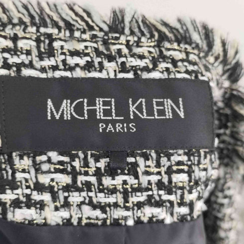 ミッシェルクラン MICHEL KLEIN スーツ ツイード セットアップ 上下 ジャケット タイトスカート ひざ丈 レディース 38