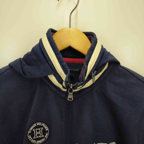 トミーヒルフィガー TOMMY HILFIGER フロントロゴ ジップアップパーカー メンズ S/P