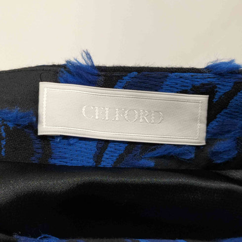 セルフォード CELFORD 20AW オリジナルフラワーJQ フレアスカート ロング タック 総柄 レディース 36