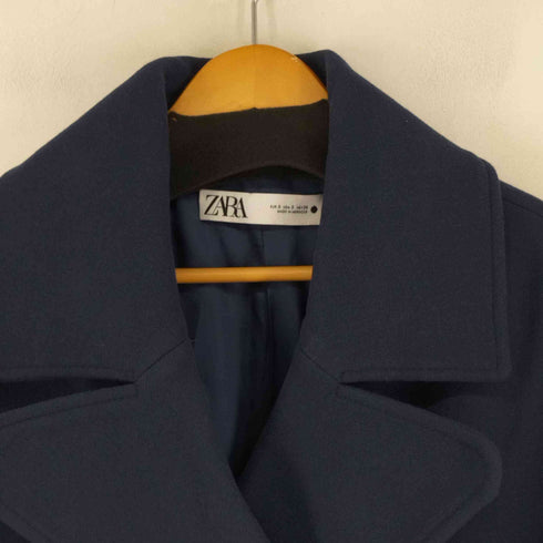 ザラ ZARA ダブルボタンコート アウター ミドル丈 チェスター レディース S