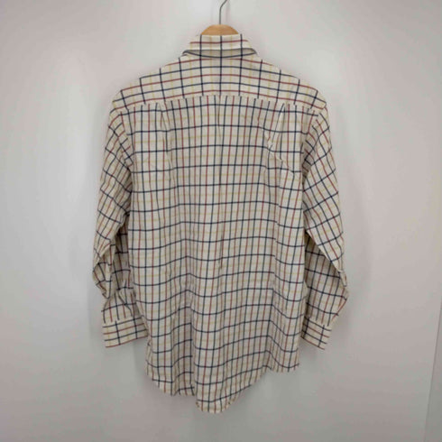 アクアスキュータム AQUASCUTUM チェック柄スタンダードカラーシャツ メンズ MEDIUM