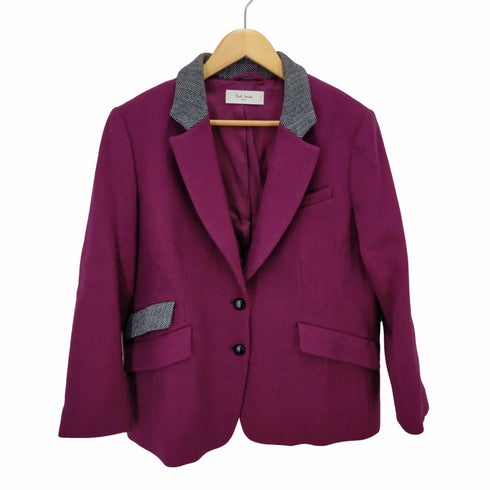ポールスミス Paul Smith PAUL テーラードジャケット ヘリンボーン切替 2B シングル レディース JPN:44(S~Mサイズ)