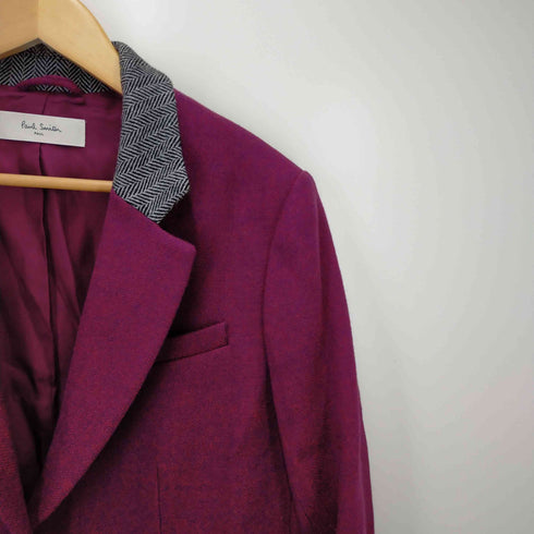 ポールスミス Paul Smith PAUL テーラードジャケット ヘリンボーン切替 2B シングル レディース JPN:44(S~Mサイズ)