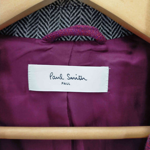 ポールスミス Paul Smith PAUL テーラードジャケット ヘリンボーン切替 2B シングル レディース JPN:44(S~Mサイズ)