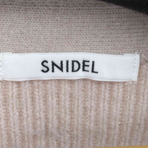 スナイデル snidel 23SS ドロストニットカーディガン ショート丈 長袖 Vネック レディース ONE SIZE