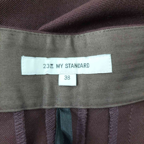 ニジュウサンク 23区 MY STANDARD 21AW TRストレッチギャバ テーパードパンツ ノータック ストレッチ レディース 38