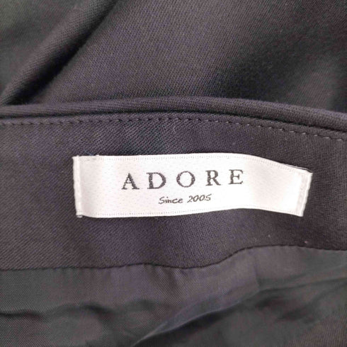アドーア ADORE レイヤードフリルスカート ミニ タイト サイドジップ レディース 36