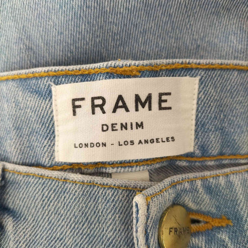 フレームデニム FRAME DENIM LNSRE165 加工カットオフデニムパンツ ジーンズ テーパード レディース 26