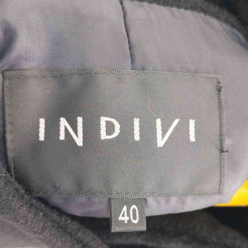 インディヴィ INDIVI アンゴラ混コート アウター 総裏地 レディース 40