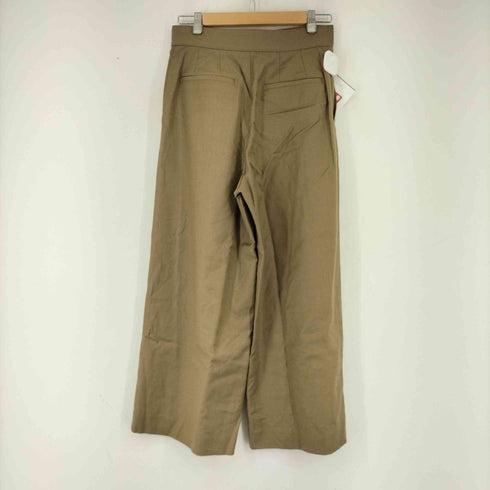 マカフィー MACPHEE ストレッチワイドパンツ ストレート ジッパーフライ レディース 36