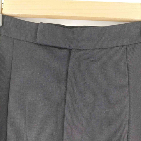 スピックアンドスパン Spick and Span 22AW PL/WO ギャバ テーパードパンツ ジップフライ タック レディース 38