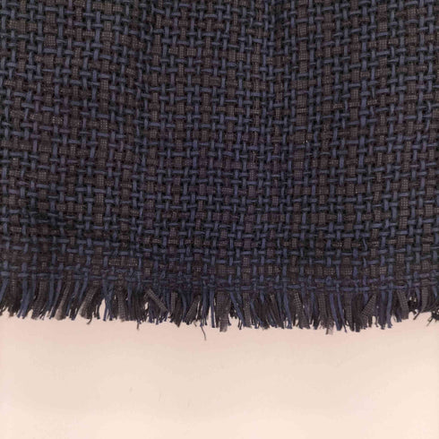 ランバン LANVIN コレクション メッシュフリンジスカート 台形スカート ひざ丈 コットン レディース 40