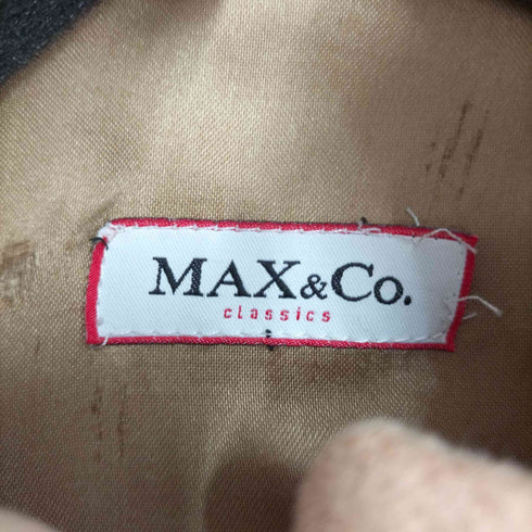 マックスアンドコー MAX & CO. ウールスタンドカラーコート アウター ロング レディース 36