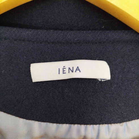 イエナ IENA ウール ノーカラーコート アウター ロング レディース 36