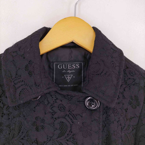 ゲス GUESS レースダブルコート スプリングコート チェスター ミドル丈 レディース JPN:S