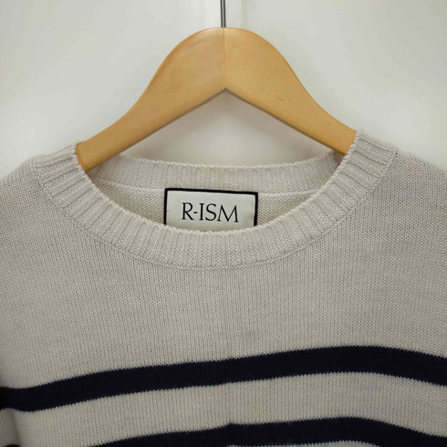 リズム R-ISM クルーネック 長袖ボーダーニット レディース JPN:M
